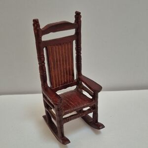 Vintage Dollhouse Mini Rocking Chair Miniature Furniture